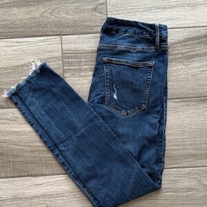Good American Deep Blue Skinny Jeans